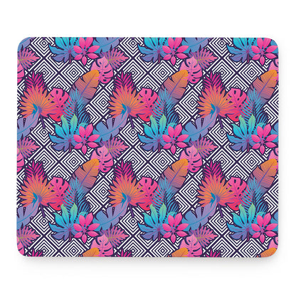 Psychedelic Tropical Aloha Pattern Print Mouse Pad