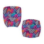 Psychedelic Tropical Aloha Pattern Print Office Chair Cover