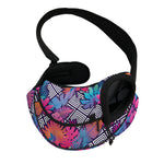 Psychedelic Tropical Aloha Pattern Print Pet Sling Carrier