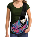 Psychedelic Tropical Aloha Pattern Print Pet Sling Carrier