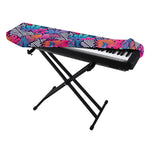 Psychedelic Tropical Aloha Pattern Print Piano Keyboard Cover