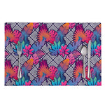 Psychedelic Tropical Aloha Pattern Print Placemat