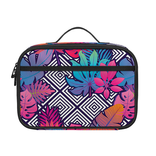 Psychedelic Tropical Aloha Pattern Print Portable Lunch Bag