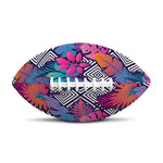 Psychedelic Tropical Aloha Pattern Print Rugby Ball