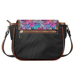 Psychedelic Tropical Aloha Pattern Print Saddle Bag