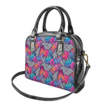 Psychedelic Tropical Aloha Pattern Print Shoulder Handbag