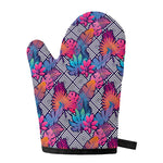 Psychedelic Tropical Aloha Pattern Print Single Oven Mitt