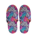 Psychedelic Tropical Aloha Pattern Print Slippers