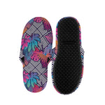 Psychedelic Tropical Aloha Pattern Print Slippers