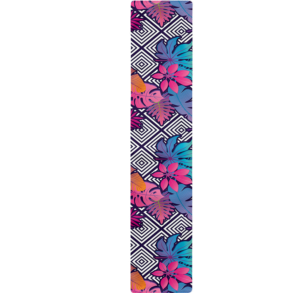 Psychedelic Tropical Aloha Pattern Print Table Runner