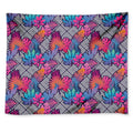 Psychedelic Tropical Aloha Pattern Print Tapestry