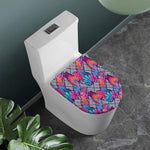 Psychedelic Tropical Aloha Pattern Print Toilet Lid Cover
