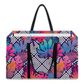 Psychedelic Tropical Aloha Pattern Print Utility Tote Bag