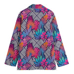 Psychedelic Tropical Aloha Pattern Print Women's Blazer