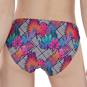 Psychedelic Tropical Aloha Pattern Print Women's Panties