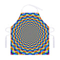 Psychedelic Wave Optical Illusion Adjustable Apron