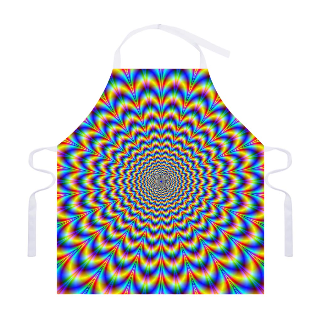 Psychedelic Wave Optical Illusion Adjustable Apron
