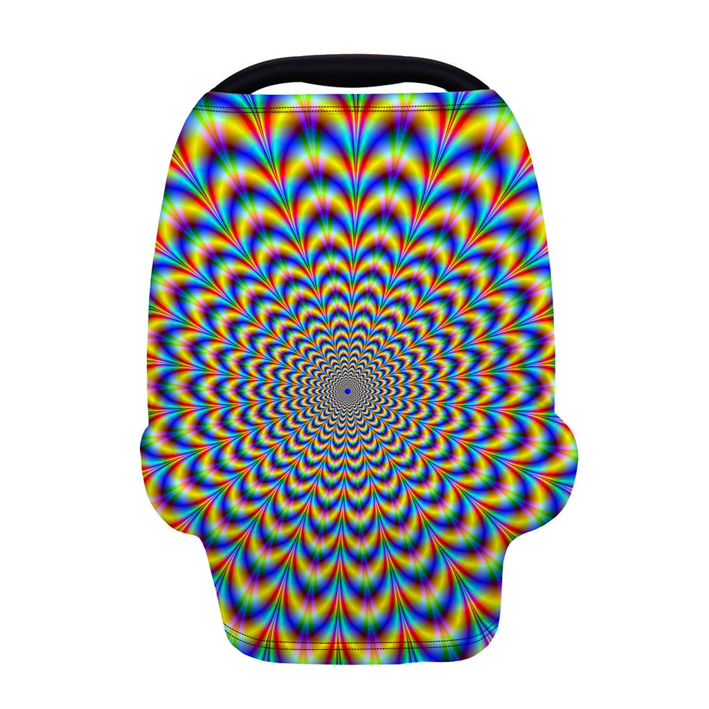 Psychedelic Wave Optical Illusion Baby Seat Cover