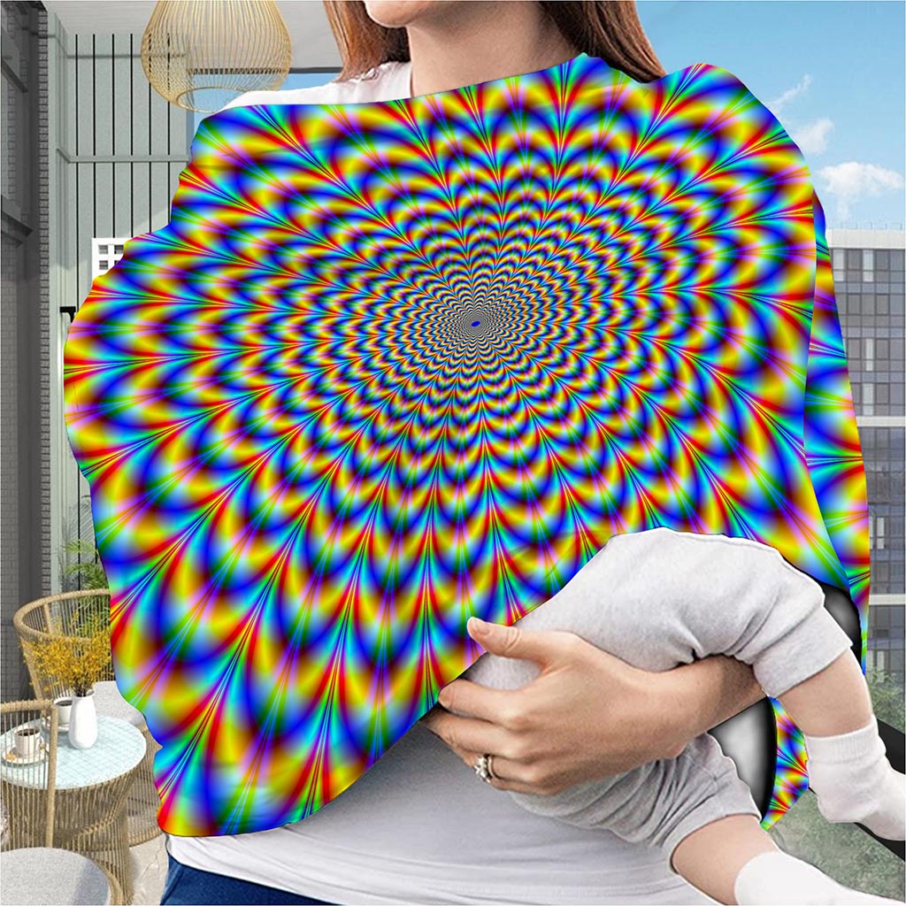 Psychedelic Wave Optical Illusion Baby Seat Cover