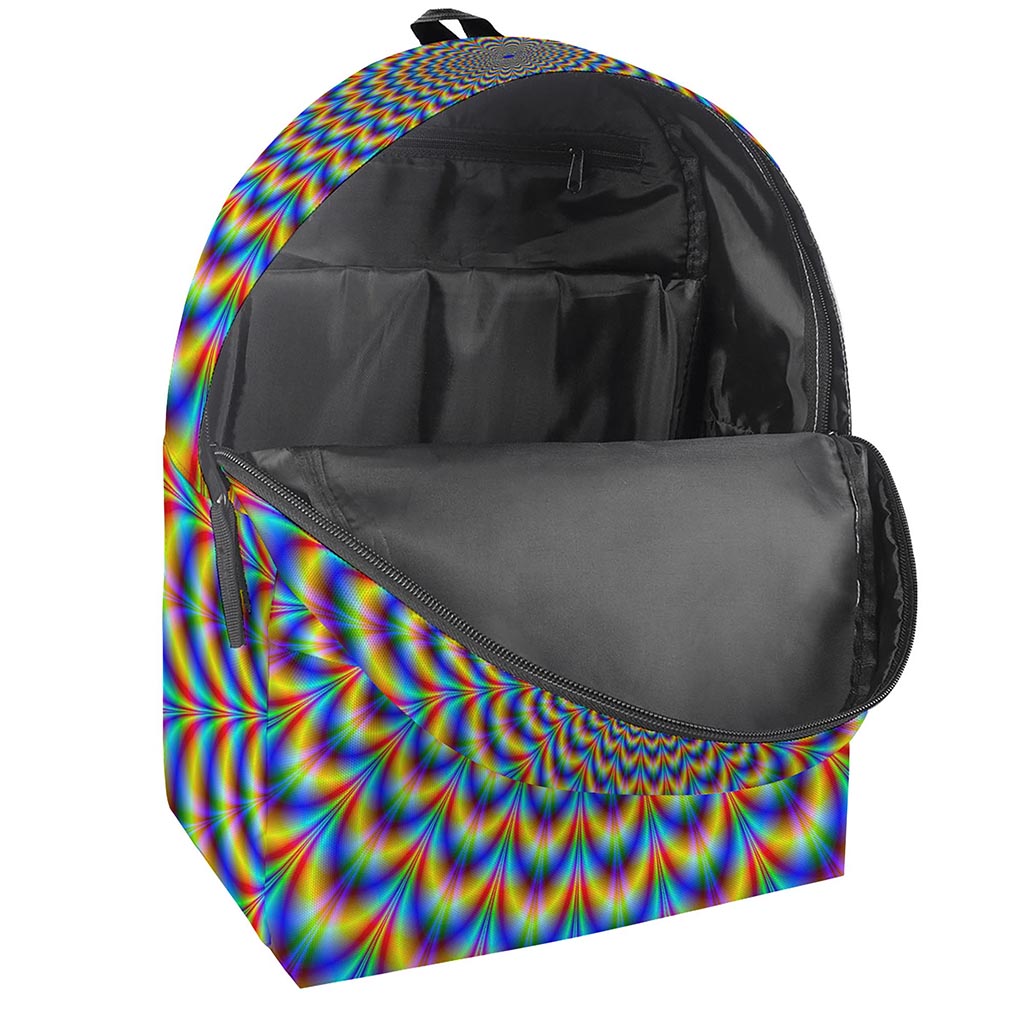 Psychedelic Wave Optical Illusion Backpack