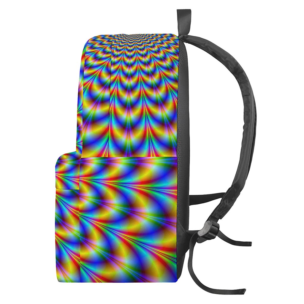 Psychedelic Wave Optical Illusion Backpack