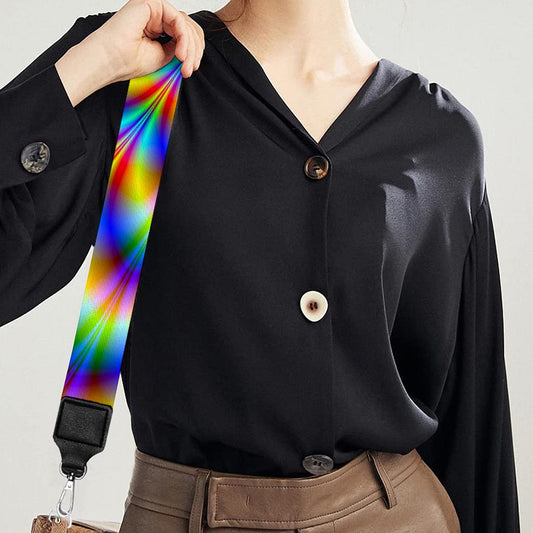 Psychedelic Wave Optical Illusion Bag Strap