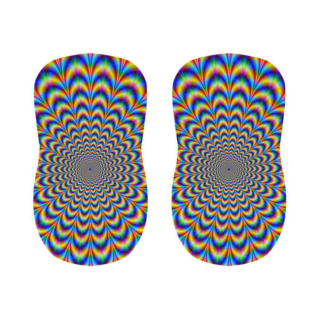 Psychedelic Wave Optical Illusion Bar Stool Covers