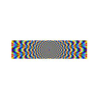 Psychedelic Wave Optical Illusion Bed Runner