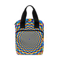 Psychedelic Wave Optical Illusion Bible Tote Bag