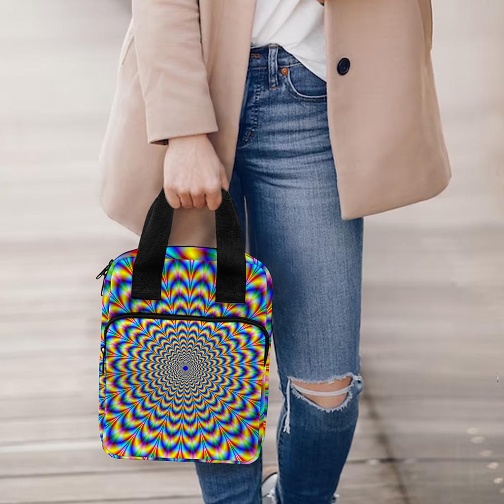 Psychedelic Wave Optical Illusion Bible Tote Bag