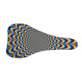 Psychedelic Wave Optical Illusion Bicycle Seat Cover