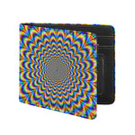 Psychedelic Wave Optical Illusion Bifold Wallet