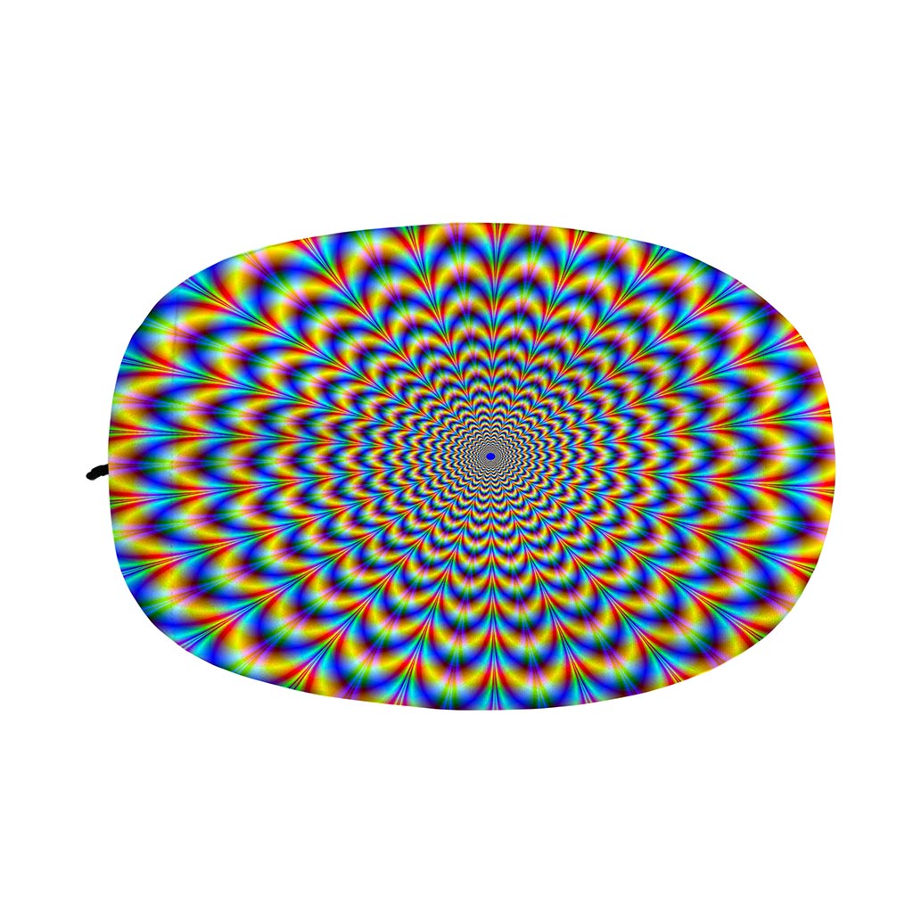 Psychedelic Wave Optical Illusion Car Side Mirror Covers