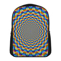 Psychedelic Wave Optical Illusion Casual Backpack