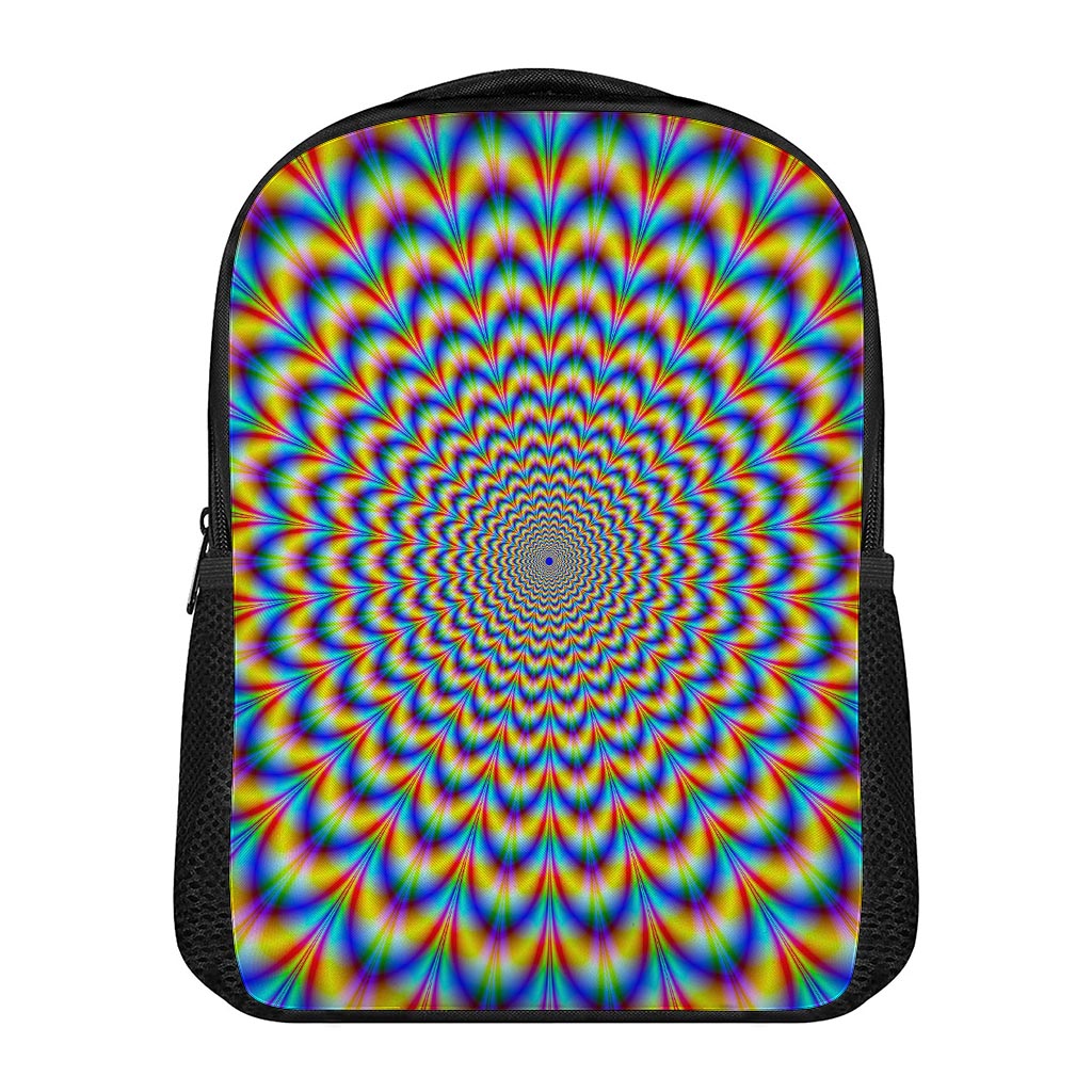 Psychedelic Wave Optical Illusion Casual Backpack
