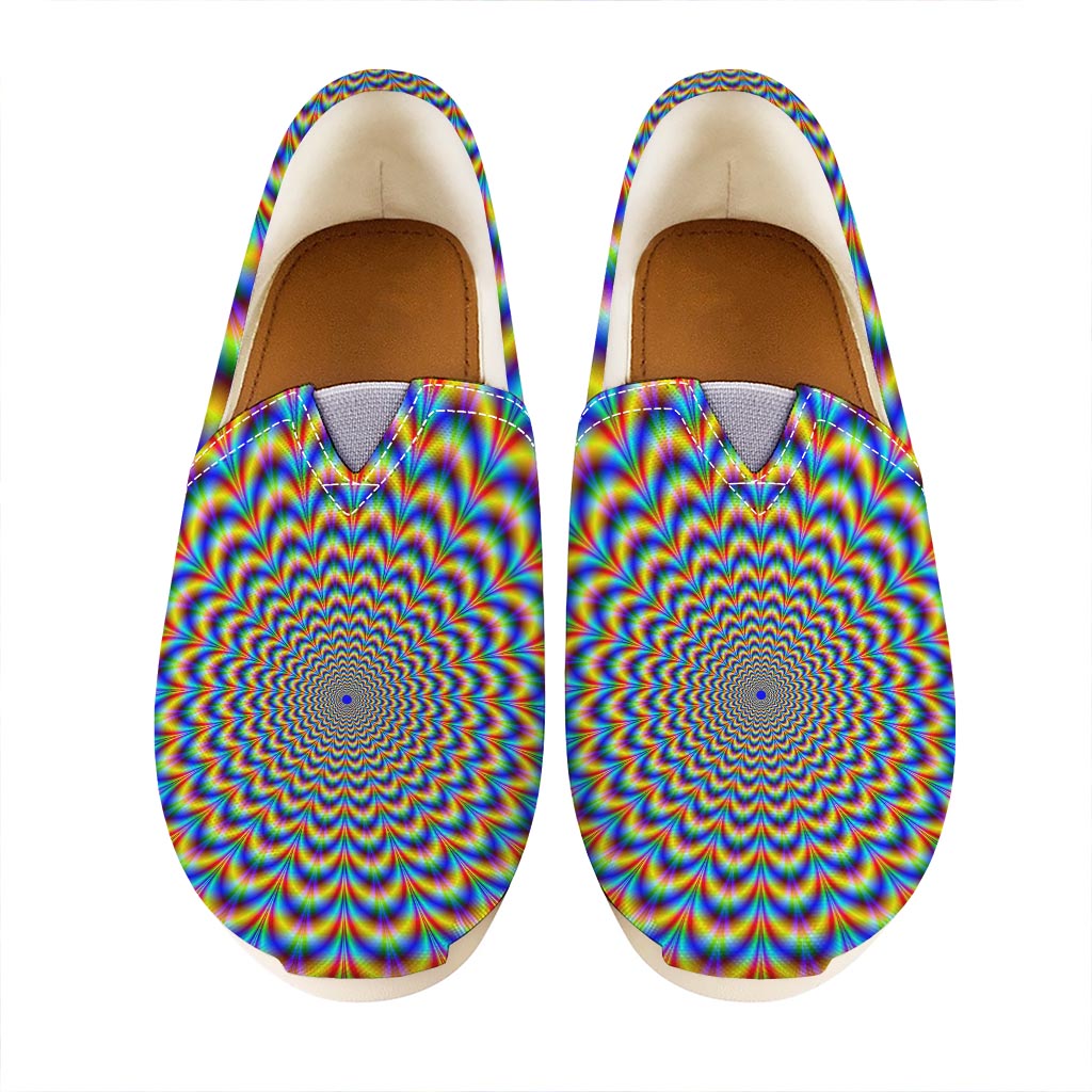 Psychedelic Wave Optical Illusion Casual Shoes