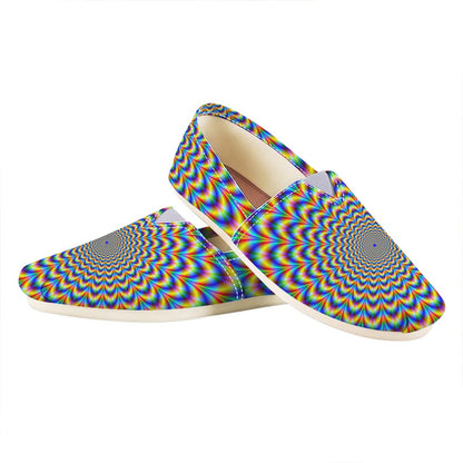 Psychedelic Wave Optical Illusion Casual Shoes