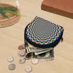 Psychedelic Wave Optical Illusion Coin Purse