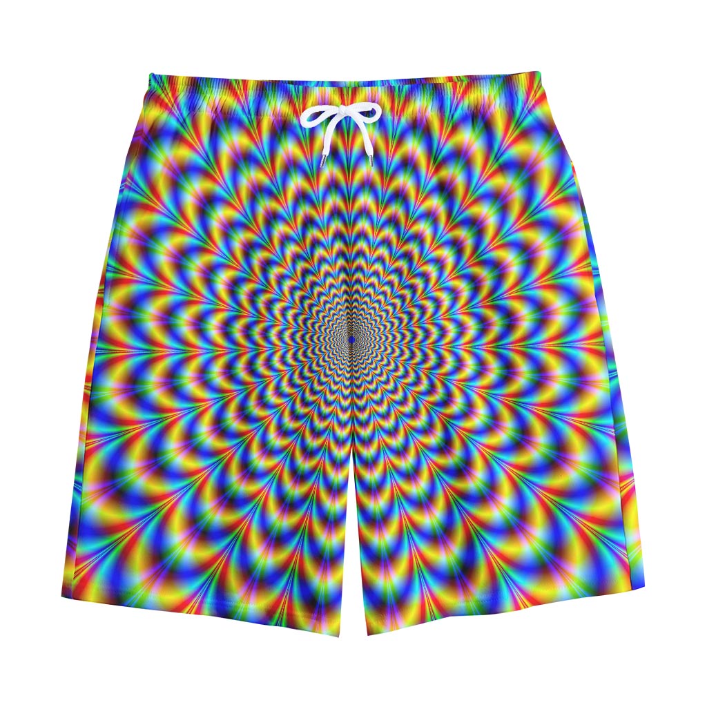 Psychedelic Wave Optical Illusion Cotton Shorts