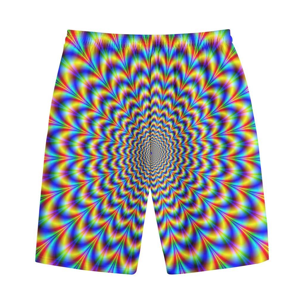 Psychedelic Wave Optical Illusion Cotton Shorts