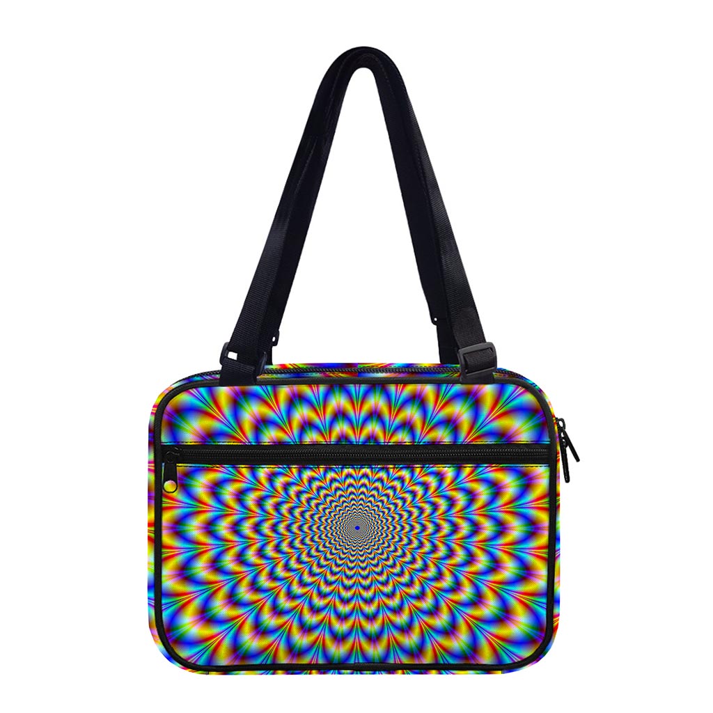 Psychedelic Wave Optical Illusion Double Strap Bible Bag