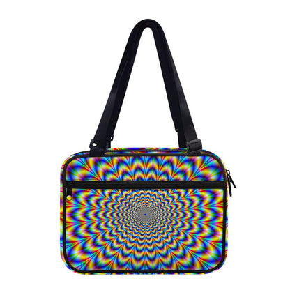 Psychedelic Wave Optical Illusion Double Strap Bible Bag