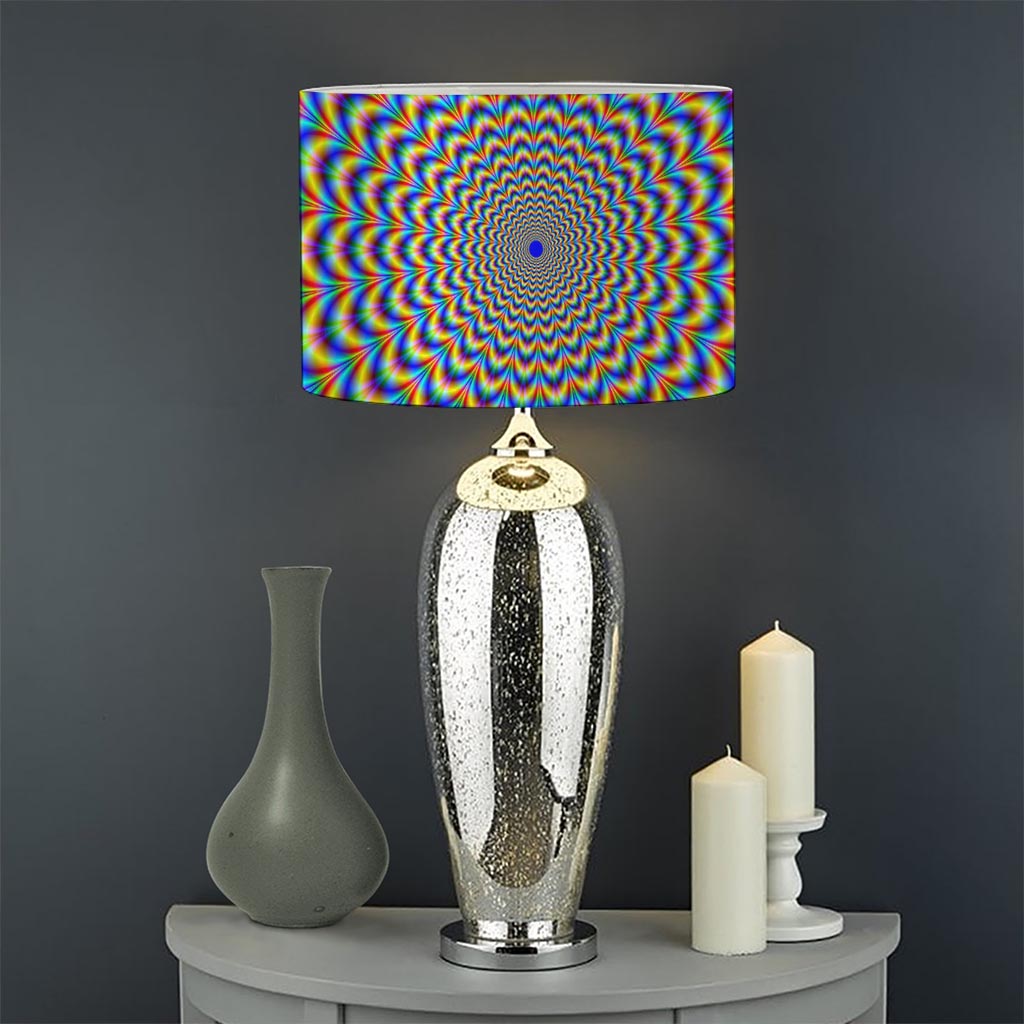 Psychedelic Wave Optical Illusion Drum Lamp Shade