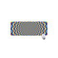 Psychedelic Wave Optical Illusion Extended Mouse Pad