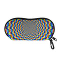 Psychedelic Wave Optical Illusion Glasses Case