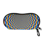 Psychedelic Wave Optical Illusion Glasses Case