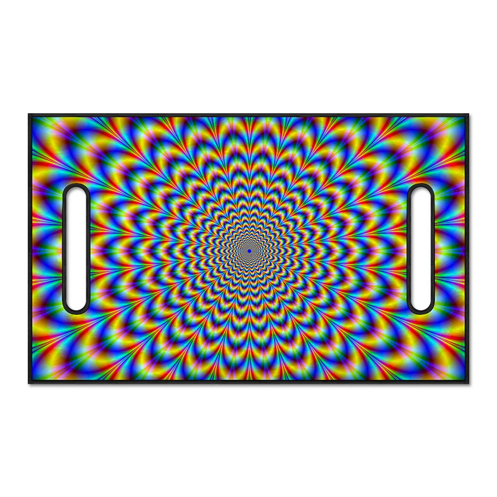 Psychedelic Wave Optical Illusion Golf Cart Seat Cover