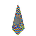 Psychedelic Wave Optical Illusion Hand Towel
