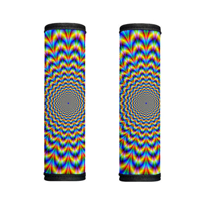 Psychedelic Wave Optical Illusion Handle Covers