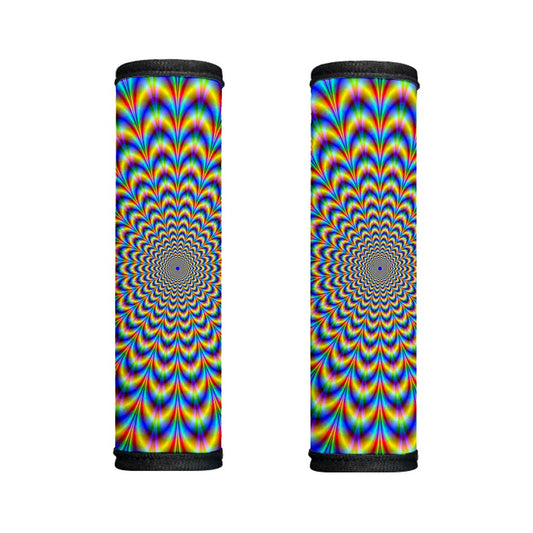 Psychedelic Wave Optical Illusion Handle Covers